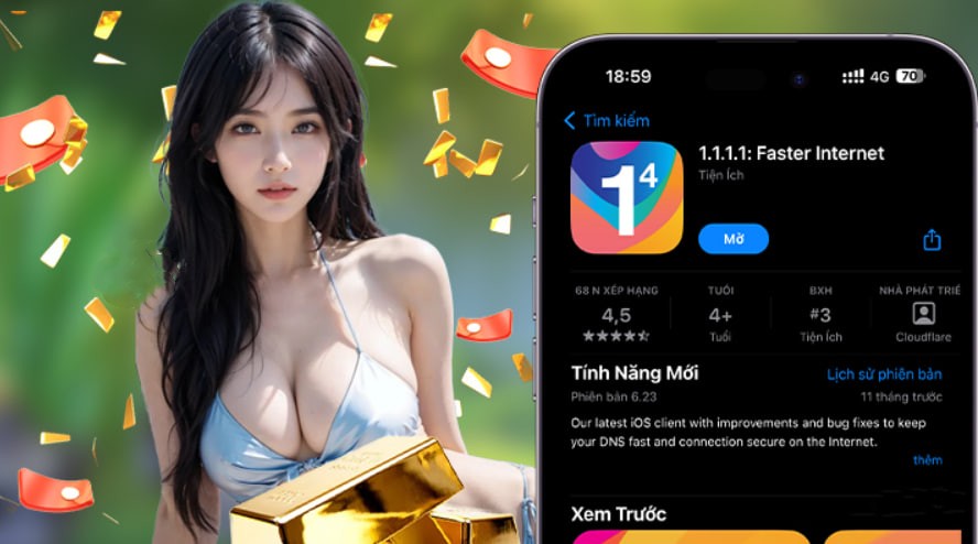 Hình ảnh quảng cáo của b888 hiển thị nền tảng và các lợi ích